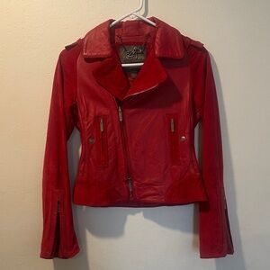 Zac Posen for Target Red Leather Jacket